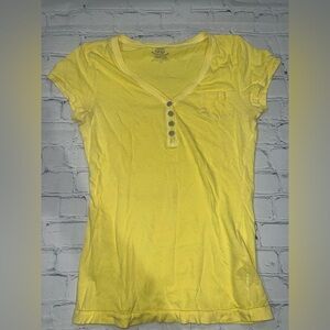 Route 66 Yellow Fitted Tee